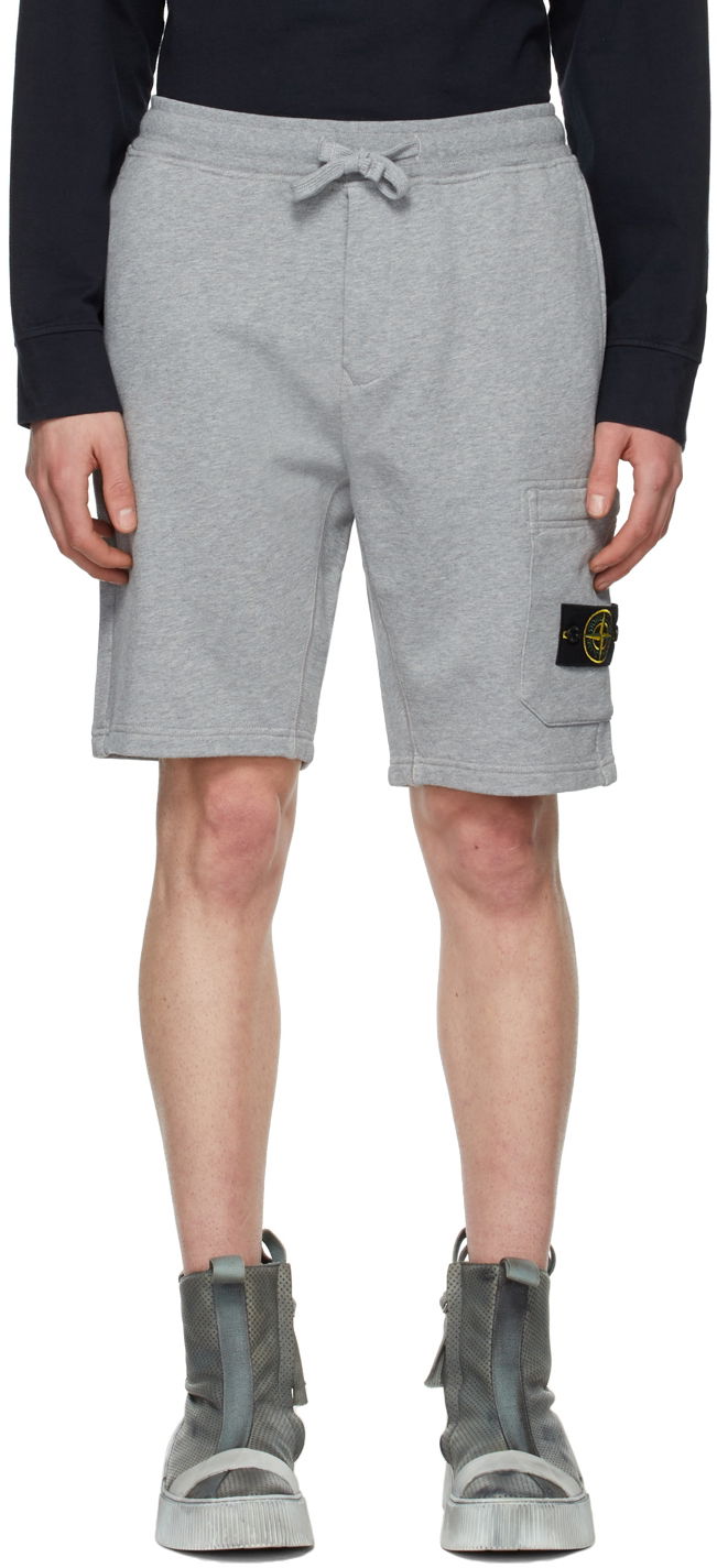 Kratke hlače Stone Island Garment-Dyed Shorts Siva | 761564651, 0