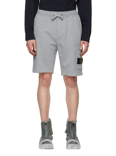 Kratke hlače Stone Island Garment-Dyed Shorts Siva | 761564651