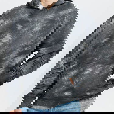 Pulover Urban Classics Tye Dyed Hoody Siva | TB4501, 2