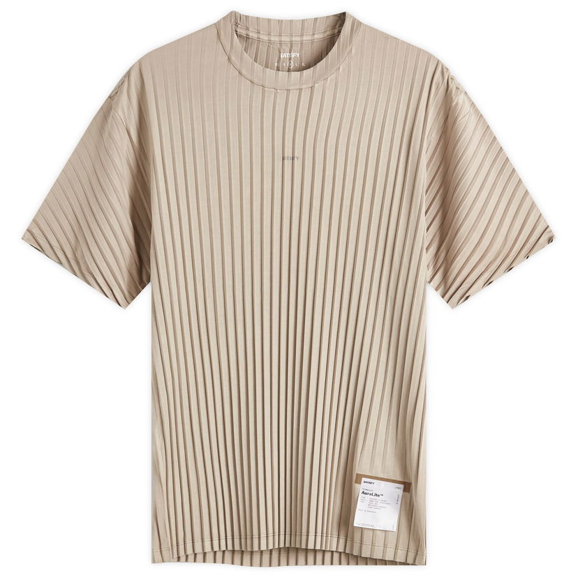 Majica Satisfy AuraLite™ Pleated T-Shirt, Size Large Bež | 11043-MD-SA
