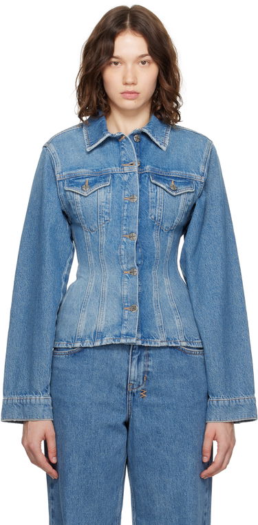 Jakna Ksubi Cinched Crop Tru Vintage Denim Jacket Modra | WPF25JK005, 0