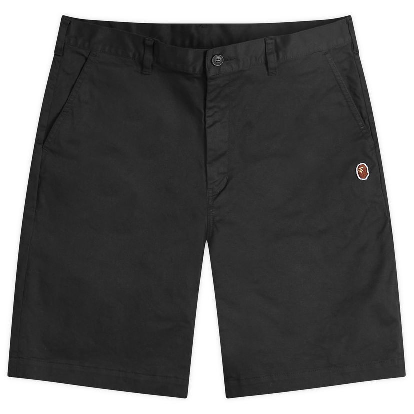 Kratke hlače BAPE A Bathing Ape One Point Chino Shorts Črna | 001SPK301003M-BLK