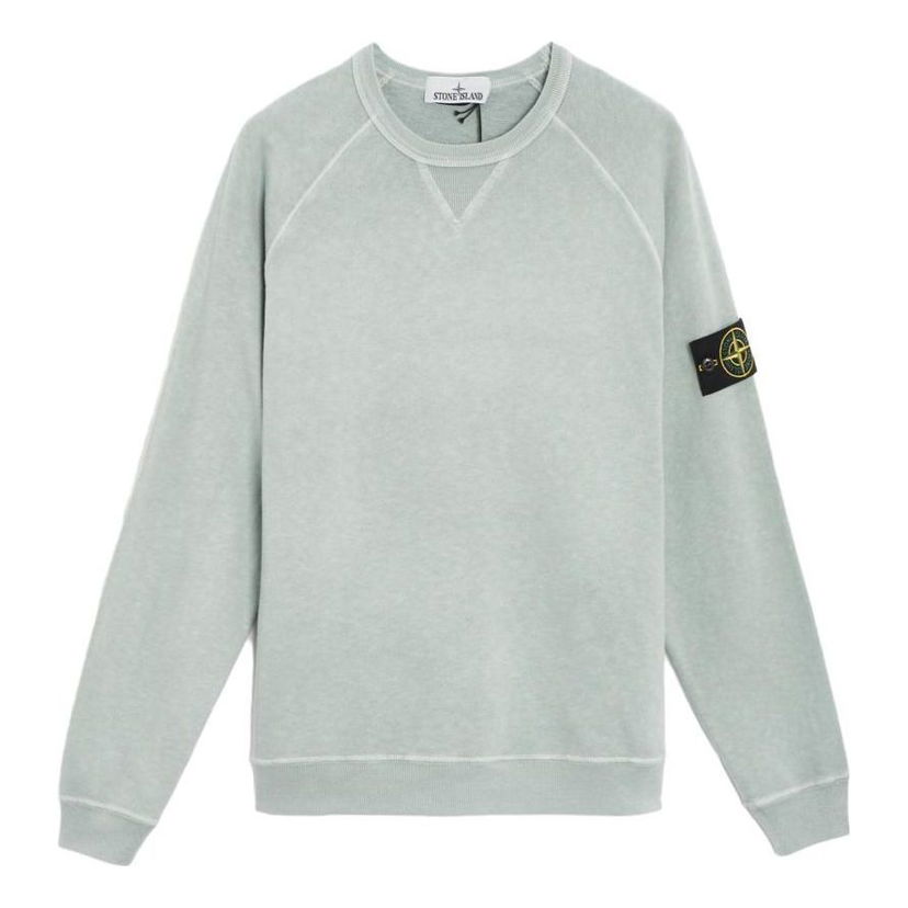 Pleteni pulover Stone Island Compass Patch Long-Sleeved Sweatshirt Zelena | 781566360-V0141