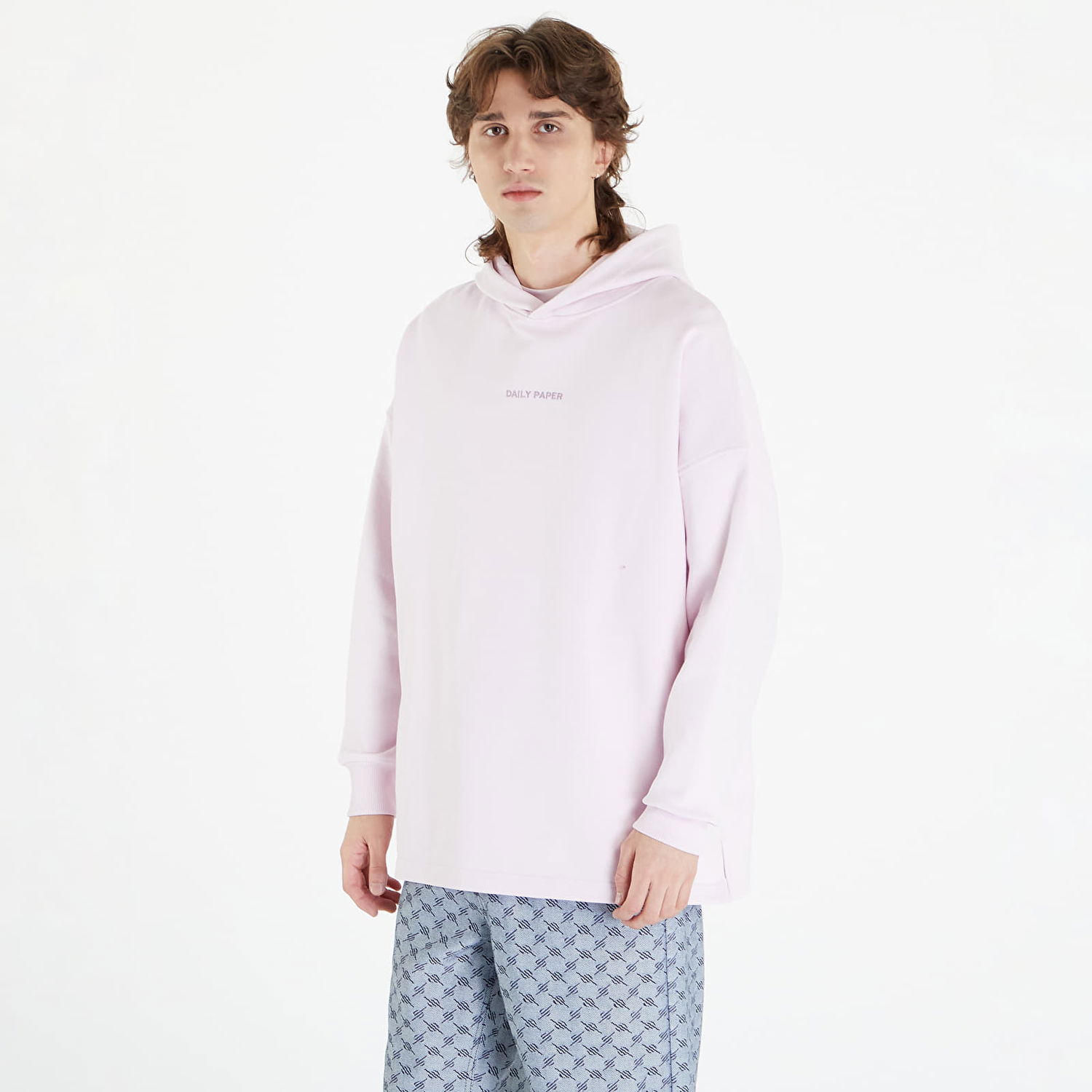 Pulover DAILY PAPER Songul Relaxed Hoodie Roza | 2411084, 0