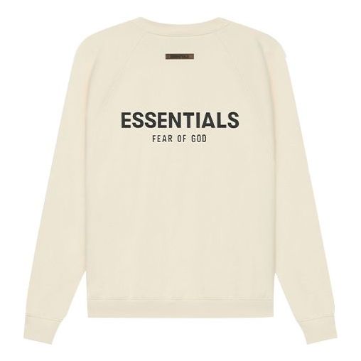 Pleteni pulover Fear of God Essentials SS21 Pull-Over Crewneck Bež | FOG-SS21-578