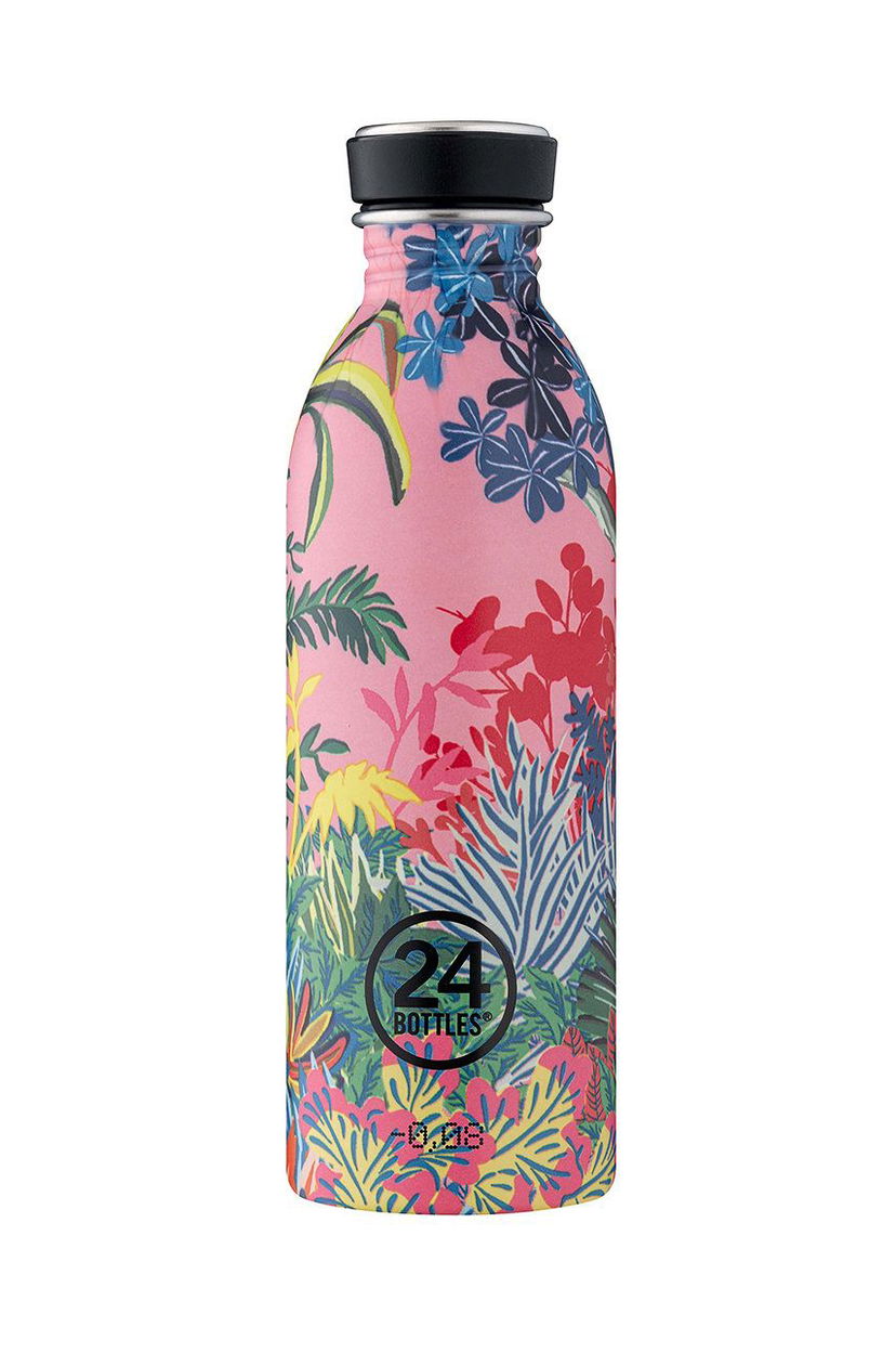 Steklenica za pitje 24Bottles Floral Water Bottle 0.5 l Večbarvna | Urban.050.PinkParadise