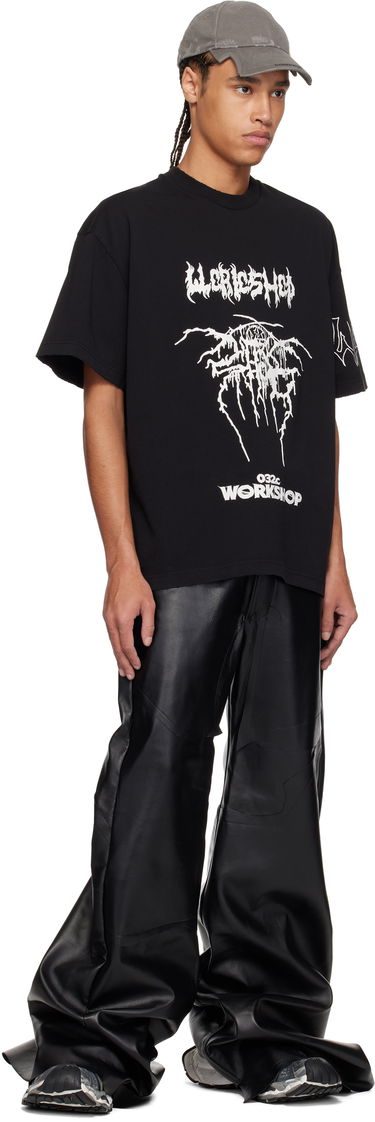 Majica 032C 032c Workshop Armour Graphic T-Shirt Črna | S25-URC-0113-050, 3