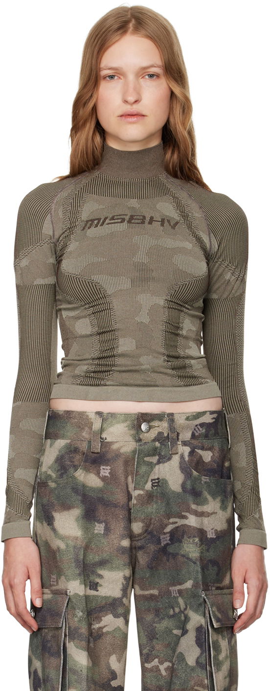 Majice in brezrokavniki MISBHV Sport Long Sleeve Top Zelena | 241W513