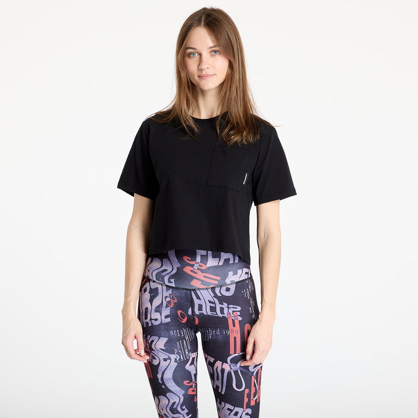 Krop-top Horsefeathers Horsefeathers Cerisa Cropped T-Shirt Črna | SW938B