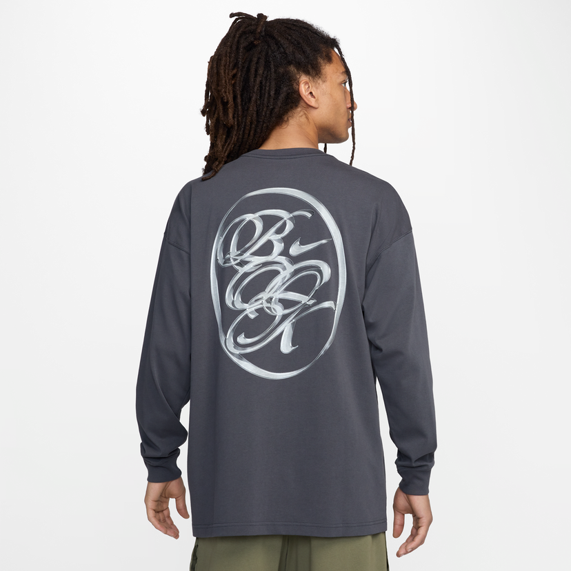 Majica Nike Devin Booker Basketball Long Sleeve T-Shirt Siva | HJ3344-060