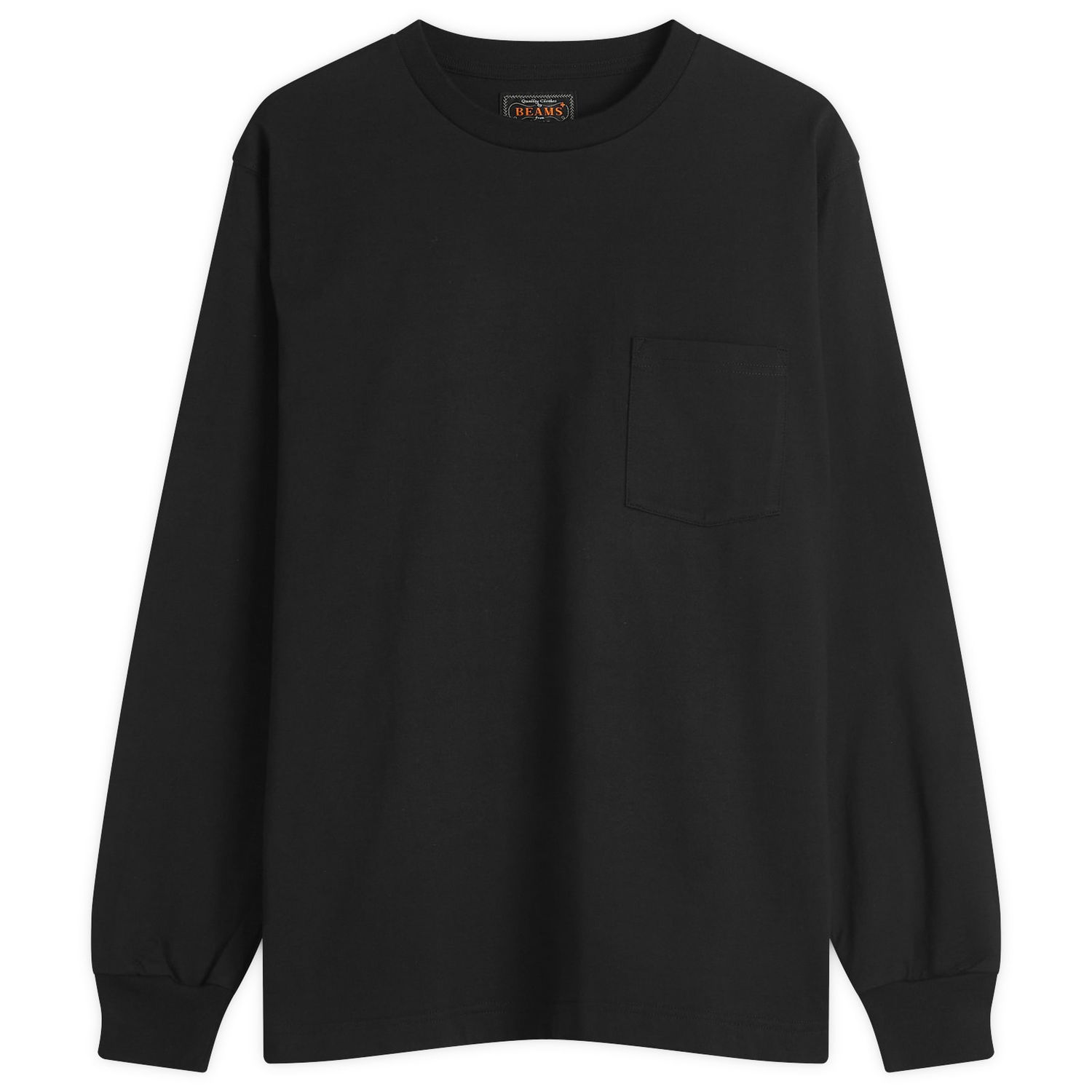 Majica BEAMS Beams Plus Long Sleeve Pocket Tee Črna | 3814-0066-156-19, 1