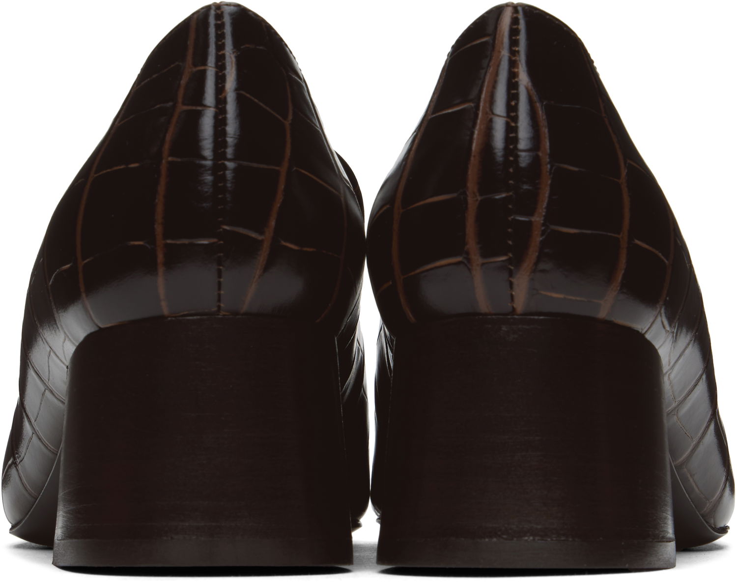 Superge in čevlji TOTEME Block-Heel Loafers Rjava | 241-WAS983-LE0023, 1