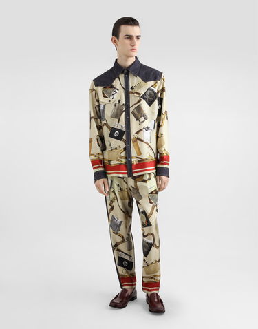 Kavbojke Dolce & Gabbana Dolce & Gabbana Loose Fit Jeans with Lighter Print Bež | GYK0ADG8MD8S9001, 1