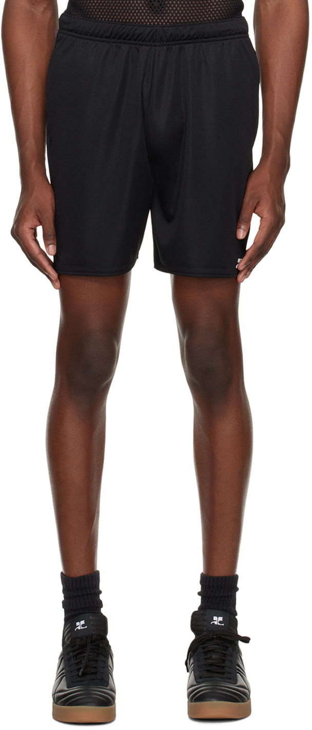 Kratke hlače Courrèges Courrèges Football Shorts Črna | 123JSH017JS0045