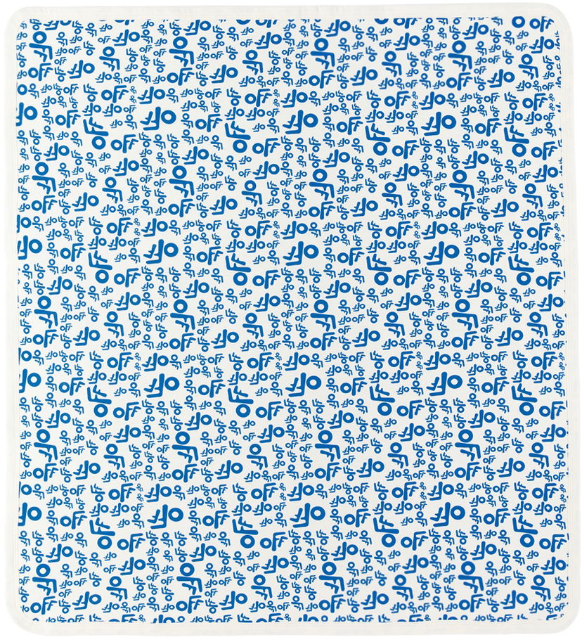 Modni dodatki Off-White Kids 'AOP' Blanket Modra | OBXT001F22JER0010345