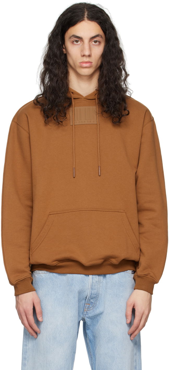 Pulover VETEMENTS Rubber Patch Hoodie Rjava | VL16HD100X