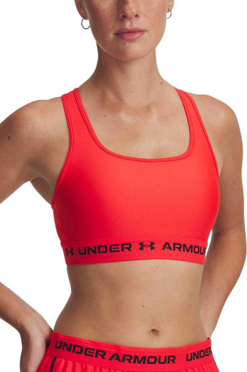 Modrček Under Armour Under Armour Crossback Mid Sports Bra Rdeča | 1361034-714