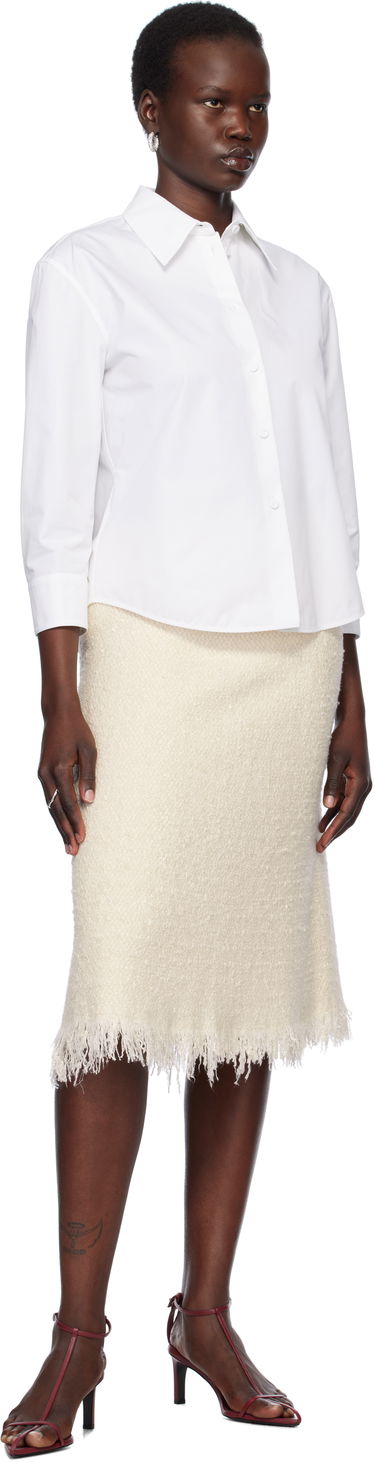 Srajce Jil Sander Cropped Button-Up Shirt Bela | J02DL0205_J45002, 3