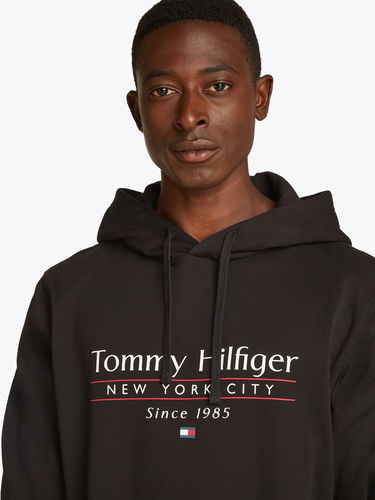 Pulover Tommy Hilfiger Tommy Hilfiger New York City Drawstring Hoodie Črna | MW0MW38672BDS, 3