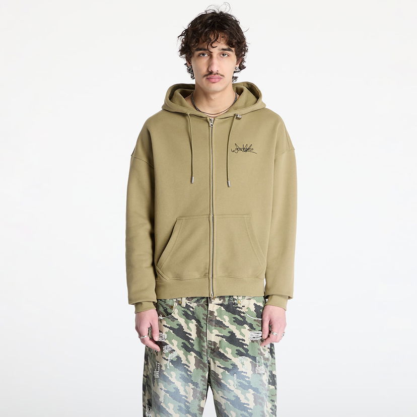 Pulover Footshop FTSHP Everyday Zip Hoodie Zelena | FTSHP_437