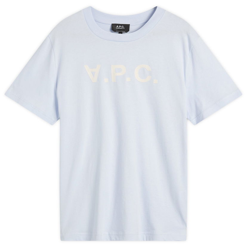Majica A.P.C. Men's VPC Logo T-Shirt, Size Small Modra | COHBM-M26384-ILC