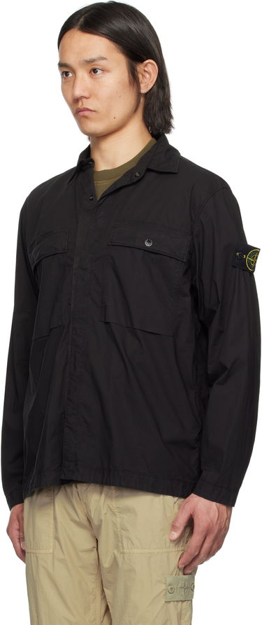 Srajce Stone Island Stone Island Stretch Cotton Shirt Črna | K1S15 1200015 S0003, 3