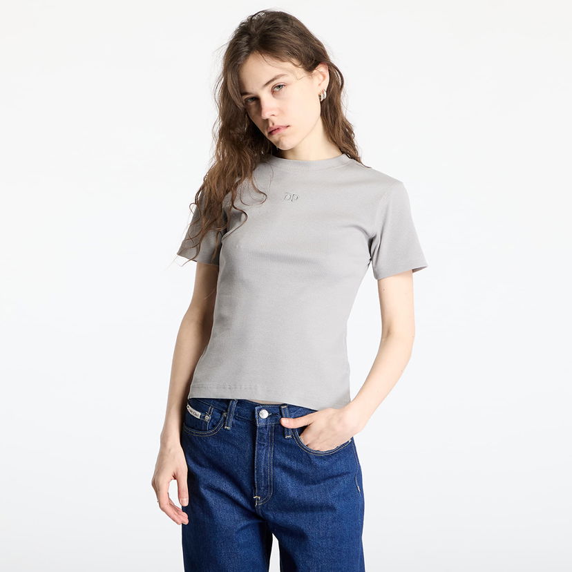 Majica DAILY PAPER Daily Paper Unit Rib Fitted T-Shirt Siva | 2512041