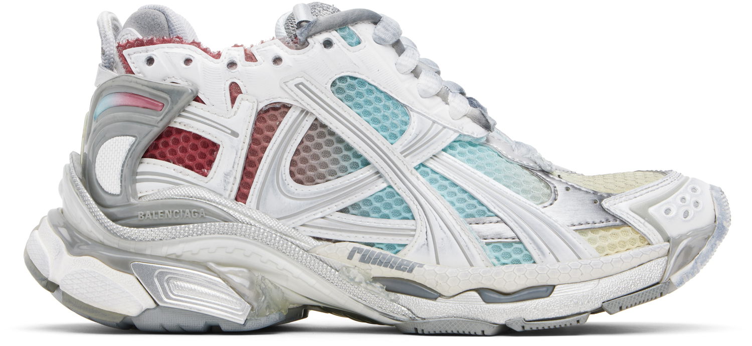 Superge in čevlji Balenciaga Balenciaga Runner Gradient Bela | 772767 WRNGM, 0