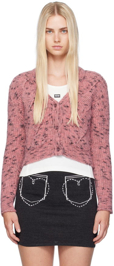 Pleteni pulover Moschino Cable Knit Cardigan Roza | 242K10904, 0
