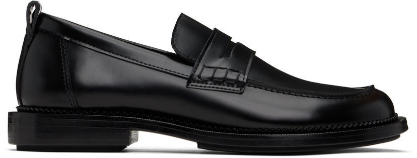 Srajce AMI AMI Paris Anatomical Toe Leather Loafers Črna | HSV050.AL0097
