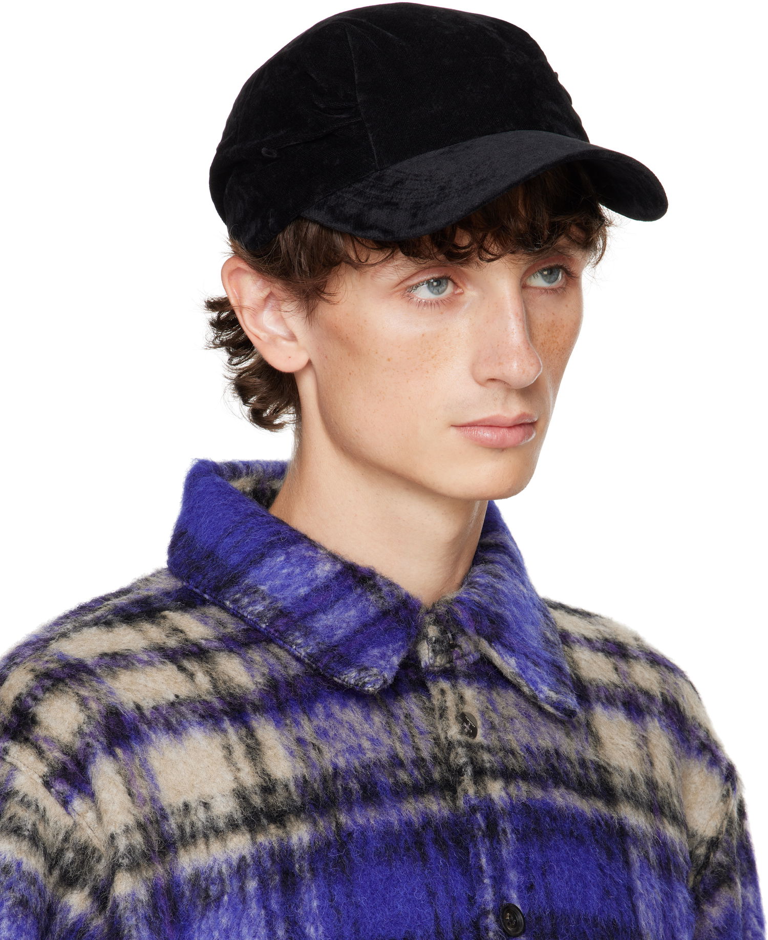 Kapa ADER ERROR Velour Baseball Cap Črna | BN01FWHW0207BK, 1