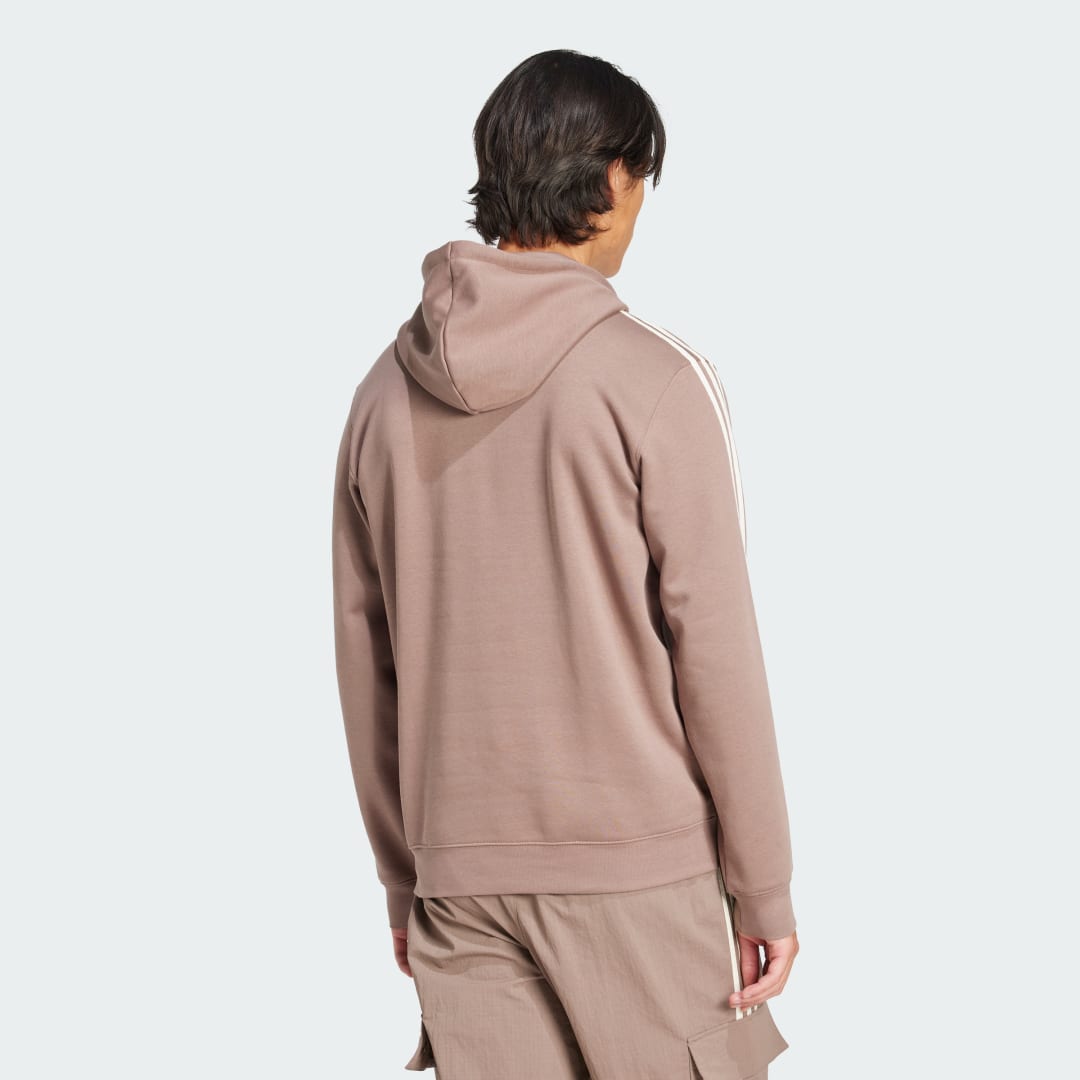 Pulover adidas Performance Classics 3-Stripes Hoodie Rjava | JP1000, 1