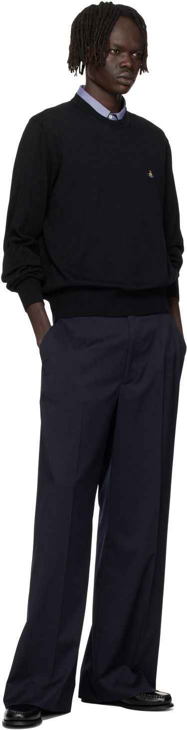 Pleteni pulover Vivienne Westwood Vivienne Westwood Alex Round Neck Sweater Črna | 27010012-Y001V-, 3