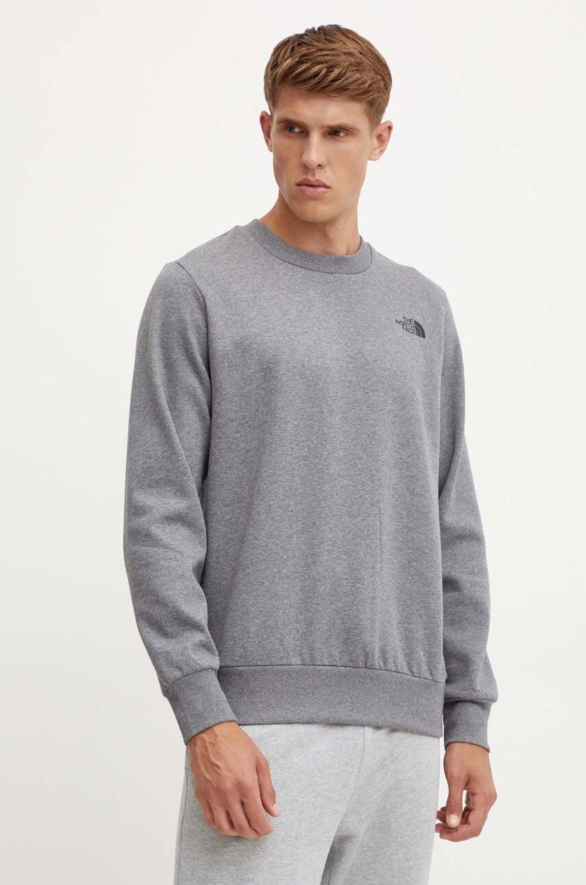 Pulover The North Face Simple Dome Crew Sweatshirt Siva | NF0A89FBDYY1