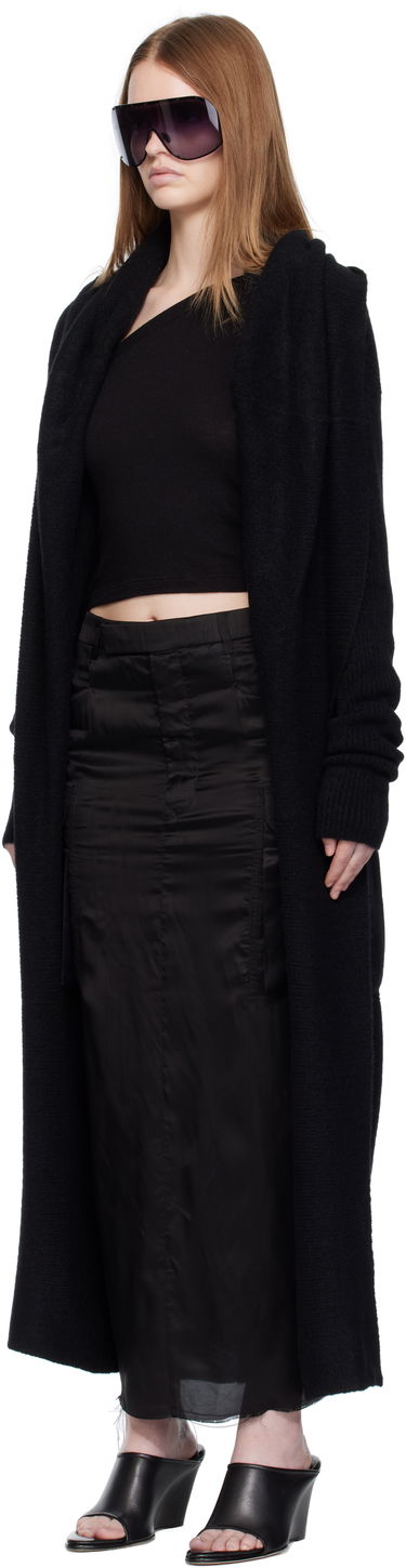 Pleteni pulover Rick Owens Rick Owens Concordians Long Cardigan Črna | RP02E4667 KWP, 3