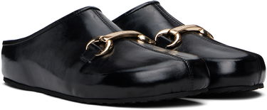 Modni dodatki Marine Serre Marine Serre Smooth Leather MS Slip-on Loafers Črna | MFW022A CLEA0004, 3