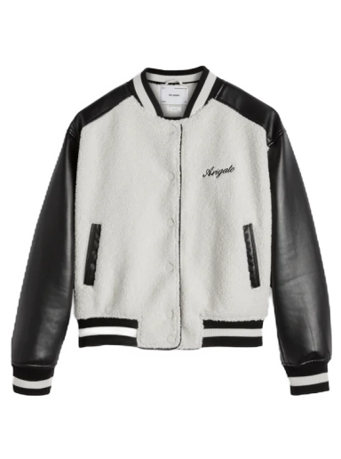 Bomber jakna AXEL ARIGATO Saul Varsity Jacket Bela | A1488003