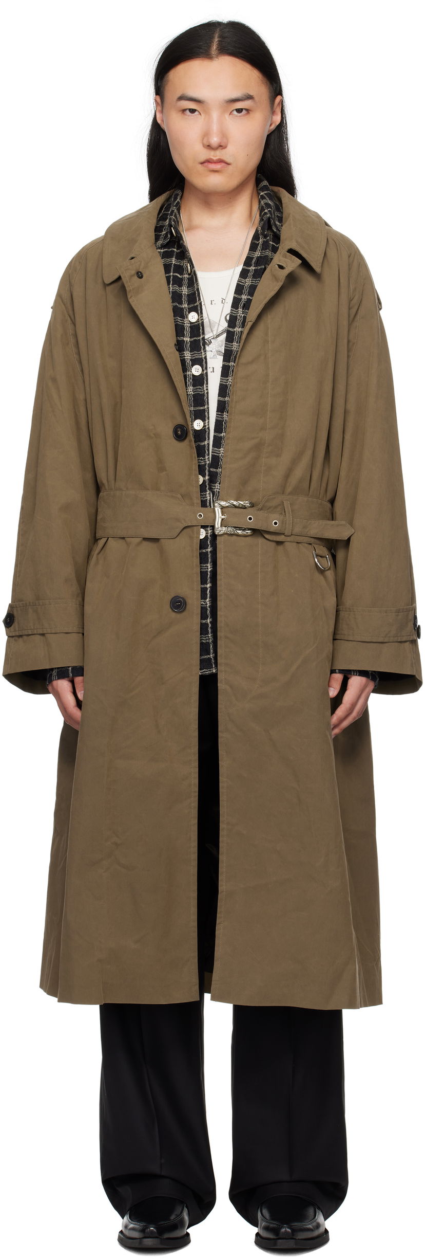Trenčkot Enfants Riches Déprimés Enfants Riches Déprimés Museum Sunday Trench Coat Zelena | 030-537