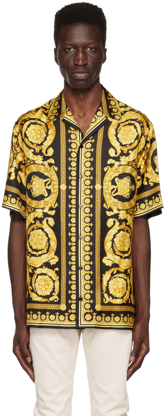 Srajce Versace Black Informal Shirt Črna | 1003926 1A03044