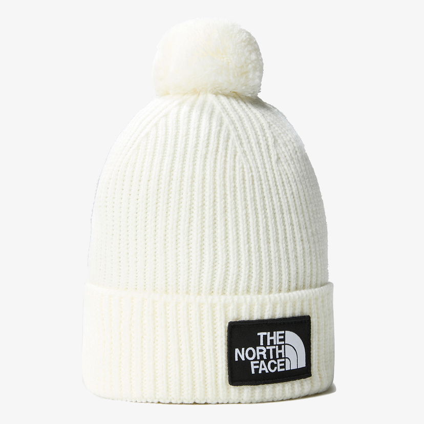 Beanie The North Face TNF Logo Box Pom Beanie Bela | NF0A3FN3N3N1