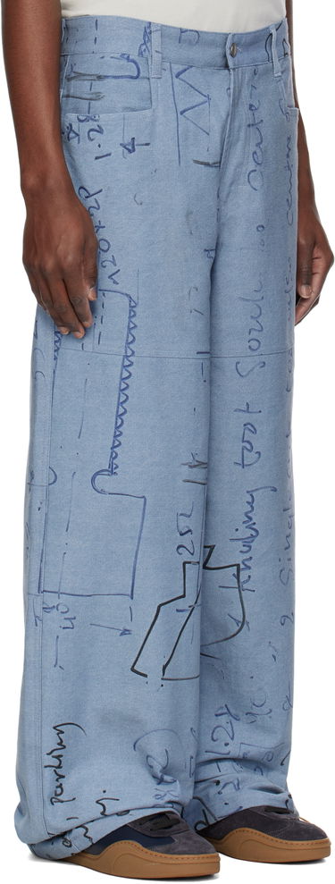 Kavbojke Serapis Serapis Engine Board Sailor Trousers Modra | SS25_WP_4, 1