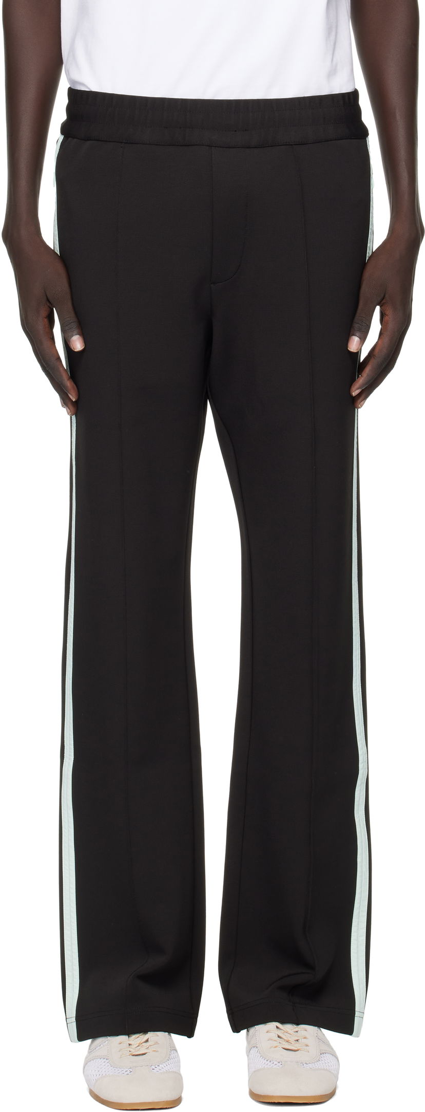 Trenirka Casablanca Casablanca Tech Nylon Trim Sweatpants Črna | MPF25-JTR-267-01