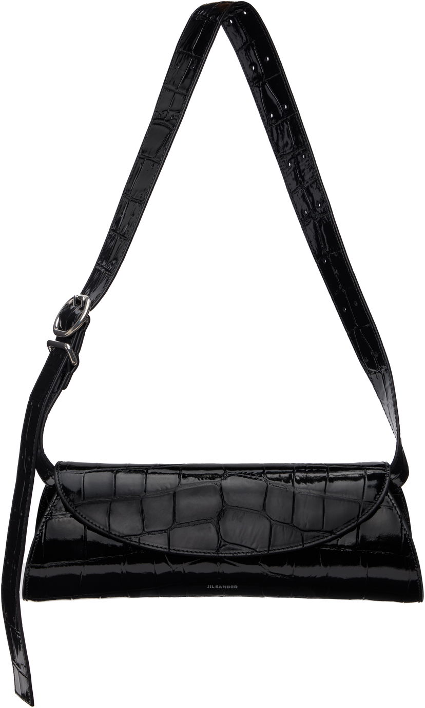 Torba za čez ramo Jil Sander Jil Sander Cannolo Small Shoulder Bag Črna | J07WD0023_P8349