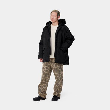 Parka Carhartt WIP Hooded Parka with Faux-Fur Lining Črna | I033929_9, 1