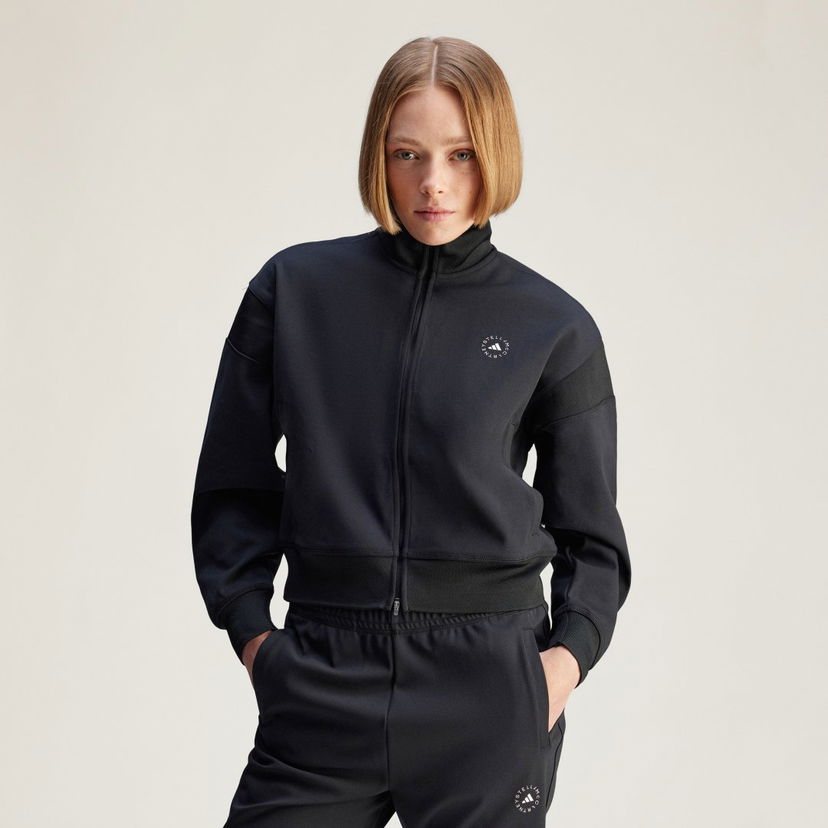 Pulover adidas Performance adidas by Stella McCartney Knitted Track Jacket Črna | JJ0084