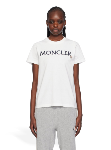 Majica Moncler Embroidered T-Shirt Bela | J10938C00006829HP
