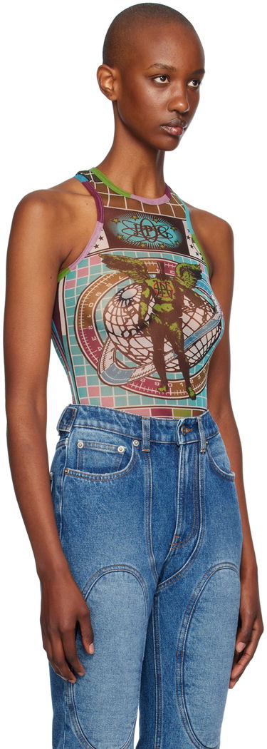 Bodi Jean Paul Gaultier Gaultier Printed Tank Bodysuit Večbarvna | 24/31-F-BD053-T569-5090, 1