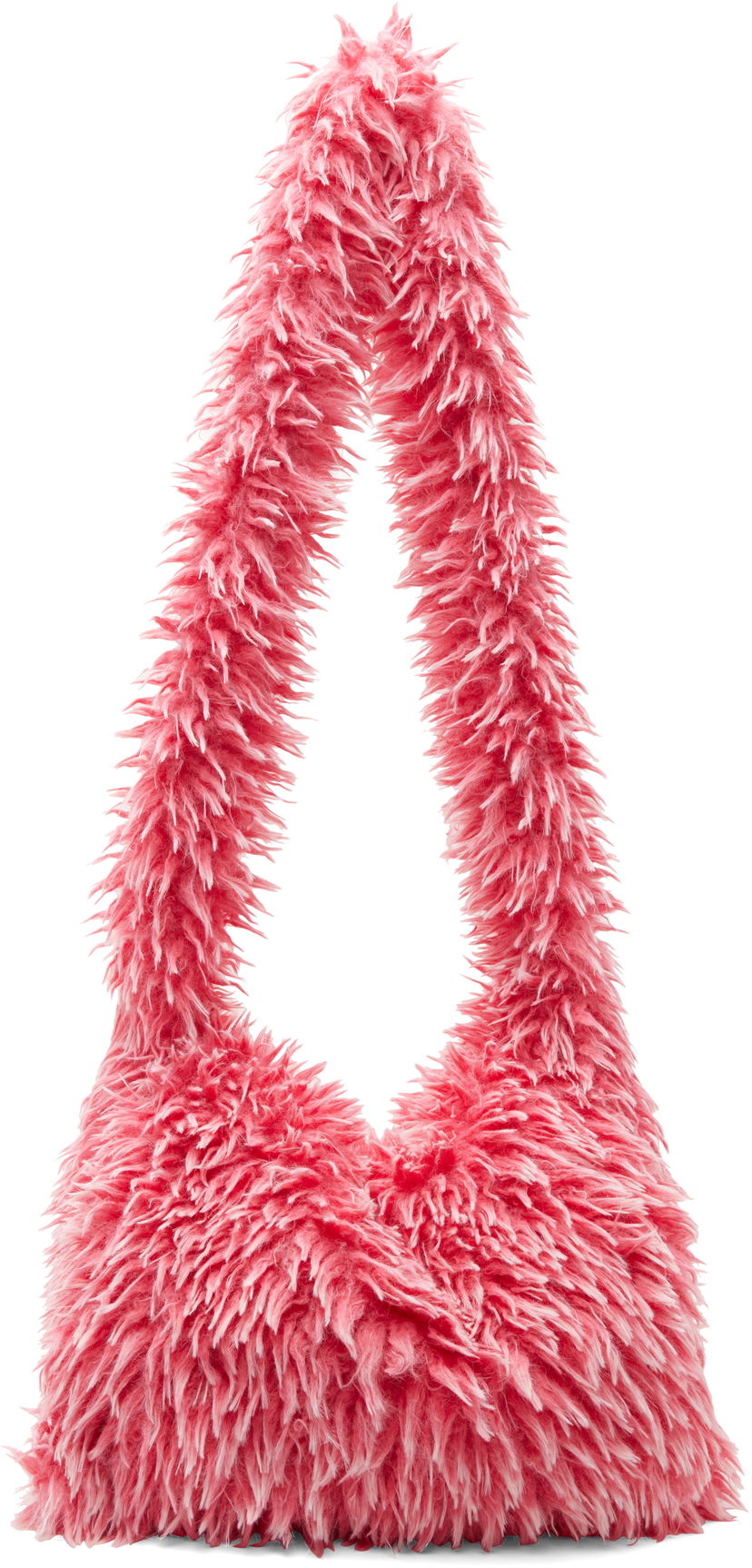 Torba za čez ramo ERL ERL Faux-Fur Messenger Bag Roza | ERL10K016