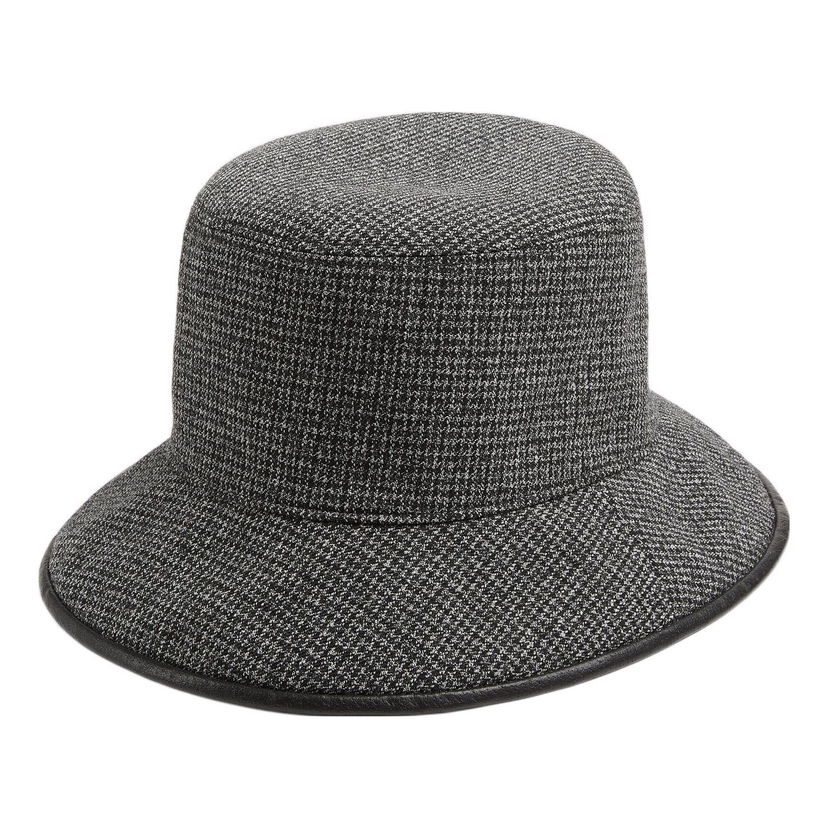 Klobuk Gucci Reversible Houndstooth Bucket Hat Črna | 7288374HAWD1061