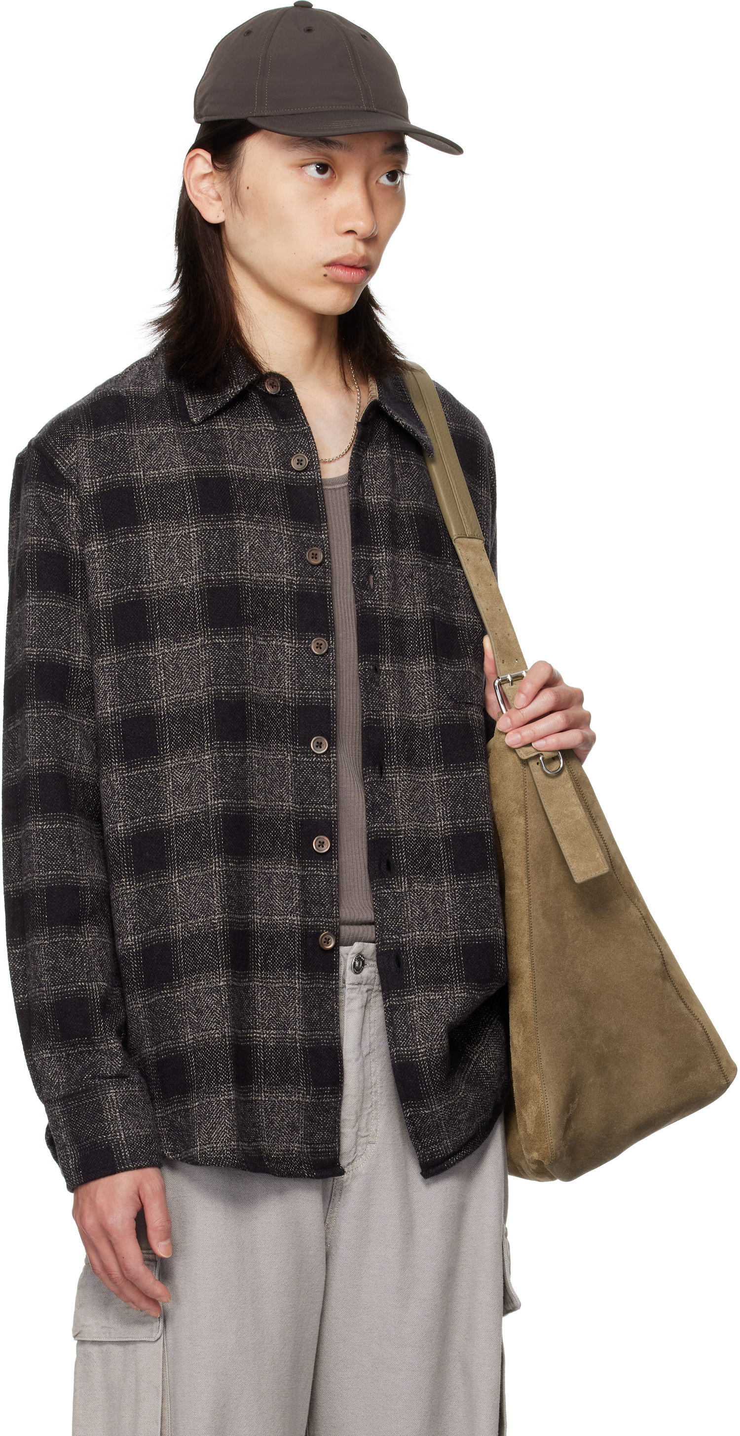 Srajce OUR LEGACY OUR LEGACY Checked Button-Down Shirt Siva | M4252AO, 1